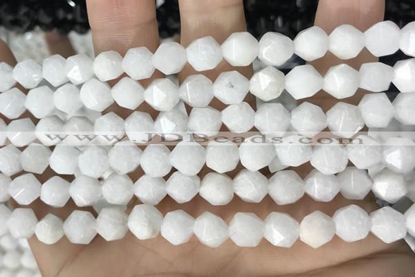 CCN5231 15 inches 8mm faceted nuggets candy jade beads