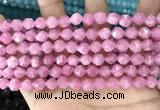 CCN5239 15 inches 8mm faceted nuggets candy jade beads