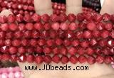 CCN5241 15 inches 8mm faceted nuggets candy jade beads