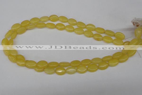 CCN525 15.5 inches 10*14mm oval candy jade beads wholesale