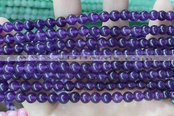 CCN5294 15 inches 6mm round candy jade beads Wholesale