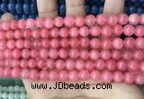 CCN5327 15 inches 8mm round candy jade beads Wholesale