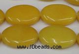 CCN545 15.5 inches 18*25mm oval candy jade beads wholesale