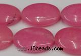 CCN546 15.5 inches 18*25mm oval candy jade beads wholesale