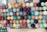 CCN5470 15 inches 8mm round candy jade beads Wholesale