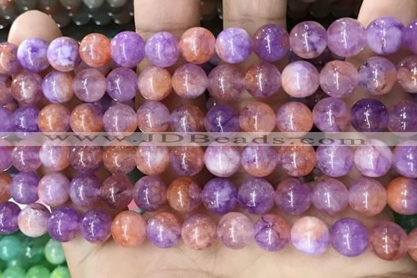 CCN5477 15 inches 8mm round candy jade beads Wholesale