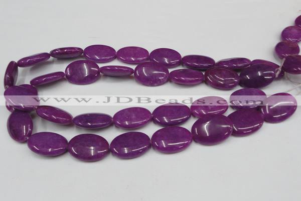 CCN549 15.5 inches 18*25mm oval candy jade beads wholesale