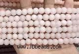 CCN5581 15 inches 8mm round matte candy jade beads Wholesale