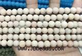 CCN5600 15 inches 8mm round matte candy jade beads Wholesale