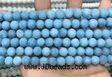 CCN5611 15 inches 8mm round matte candy jade beads Wholesale