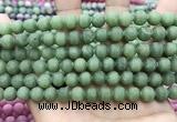 CCN5618 15 inches 8mm round matte candy jade beads Wholesale