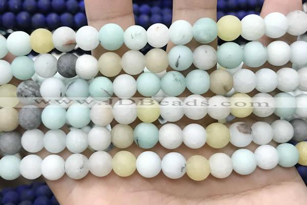 CCN5620 15 inches 8mm round matte candy jade beads Wholesale