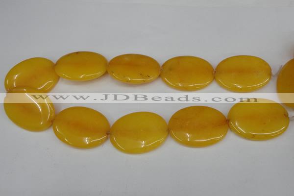 CCN564 15.5 inches 25*35mm oval candy jade beads wholesale