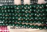 CCN5674 15 inches 8mm faceted round candy jade beads