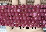 CCN5727 15 inches 8mm faceted round candy jade beads