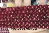 CCN5728 15 inches 8mm faceted round candy jade beads