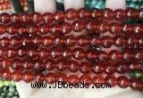 CCN5735 15 inches 8mm faceted round candy jade beads