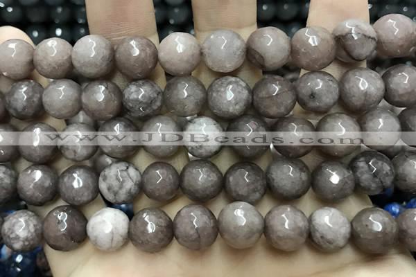 CCN5771 15 inches 10mm faceted round candy jade beads