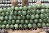 CCN5778 15 inches 10mm faceted round candy jade beads