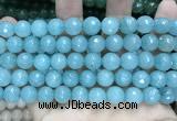 CCN5781 15 inches 10mm faceted round candy jade beads