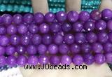 CCN5798 15 inches 10mm faceted round candy jade beads