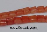 CCN585 15.5 inches 8*8mm square candy jade beads wholesale