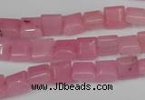 CCN586 15.5 inches 8*8mm square candy jade beads wholesale