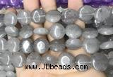 CCN5861 15 inches 15mm flat round candy jade beads Wholesale