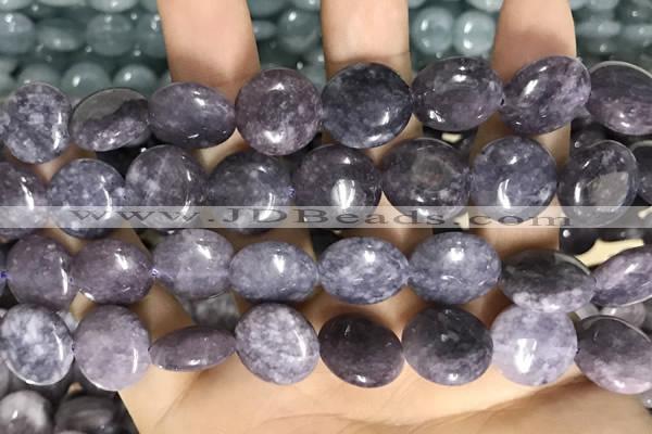 CCN5872 15 inches 15mm flat round candy jade beads Wholesale