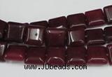 CCN589 15.5 inches 10*10mm square candy jade beads wholesale