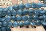 CCN5896 15 inches 15mm flat round candy jade beads Wholesale