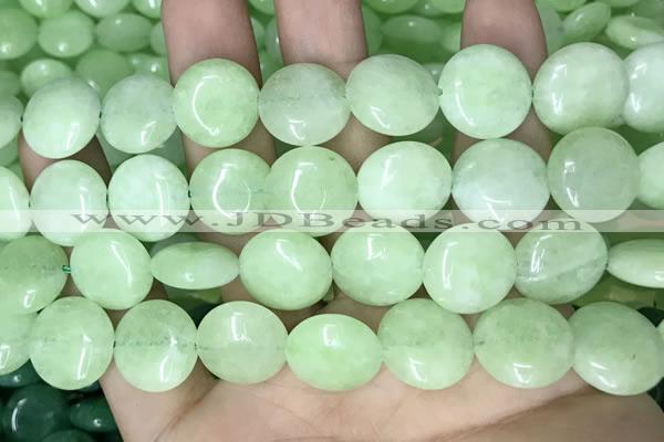 CCN5900 15 inches 15mm flat round candy jade beads Wholesale