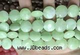 CCN5901 15 inches 15mm flat round candy jade beads Wholesale