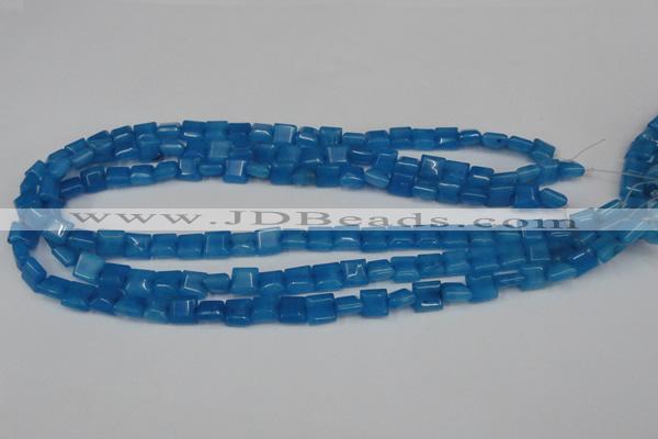 CCN591 15.5 inches 8*8mm square candy jade beads wholesale