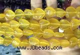 CCN5954 15 inches 14*14mm heart candy jade beads Wholesale