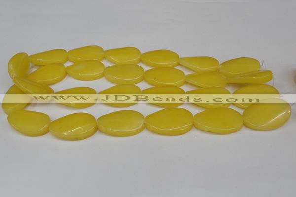 CCN616 15.5 inches 22*30mm twisted oval candy jade beads wholesale