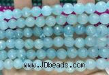 CCN6324 15.5 inches 8mm faceted round candy jade beads Wholesale