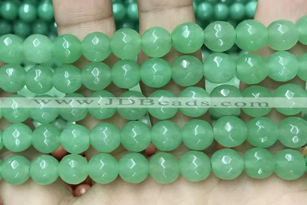 CCN6329 15.5 inches 8mm faceted round candy jade beads Wholesale