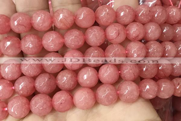 CCN6345 6mm, 8mm, 10mm, 12mm & 14mm faceted round candy jade beads