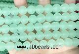 CCN6365 15.5 inches 6mm, 8mm, 10mm & 12mm round matte candy jade beads