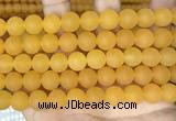 CCN6370 15.5 inches 6mm, 8mm, 10mm & 12mm round matte candy jade beads