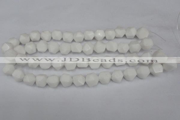 CCN660 15.5 inches 15*15mm faceted nuggets candy jade beads