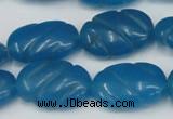 CCN684 15.5 inches 15*23mm carved oval candy jade beads wholesale