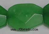 CCN697 15.5 inches 30*40mm faceted octagonal candy jade beads