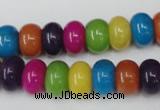 CCN722 15.5 inches 8*12mm rondelle candy jade beads wholesale