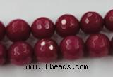 CCN757 15.5 inches 4mm faceted round candy jade beads wholesale