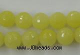 CCN759 15.5 inches 4mm faceted round candy jade beads wholesale