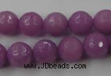 CCN761 15.5 inches 4mm faceted round candy jade beads wholesale