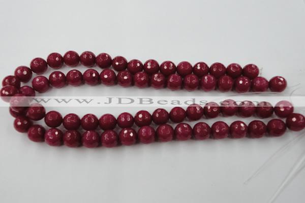 CCN791 15.5 inches 8mm faceted round candy jade beads wholesale