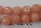 CCN792 15.5 inches 8mm faceted round candy jade beads wholesale